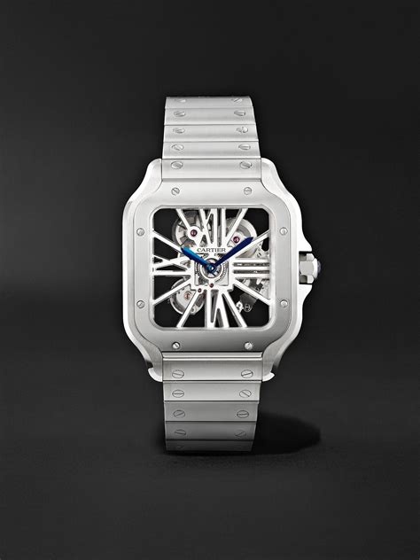 santos skeleton watch price